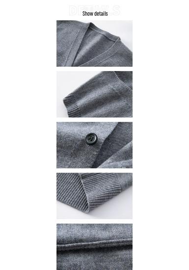 Men's Autumn Knit Cardigan Vest - Warm & Sleeveless