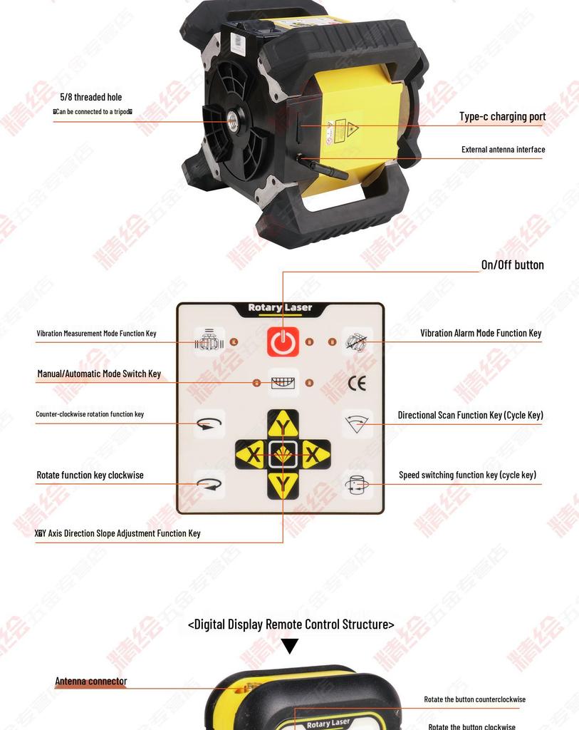 Creator Laser Level with Red and Green Light - Fully Automatic Electronic, Vertical and Horizontal Measurement, Shockproof Design