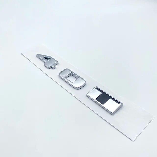 3D ABS Glossy Black Silver Letters 25T 28T 40T AWD Emblem for Cadillac CT4 CT5 CT6 Car Fender Trunk Rear  Logo Sticker