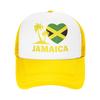 Jamaica I Love Jamaican Flag Trucker Caps Unisex Women Fashion  Hat Trucker Worker Cap Sports Cap Adjustable Mesh Baseball Cap
