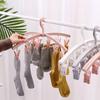 12 Clipes Meias Secador Cabide À Prova de Vento Cueca Clipe Dormitório Estudante Dobrável Cabide Secagem Doméstica Cabide De Plástico