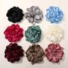 Korean Retro Satin Rose DIY Hair Accessories & Women's Necklace Brooch