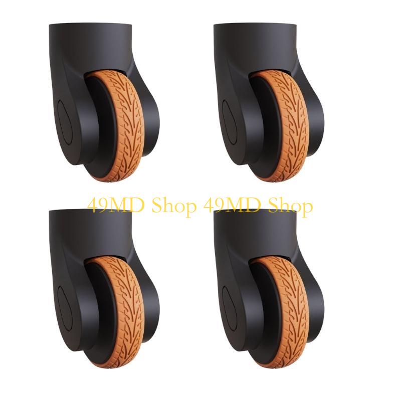 

49MD 4pcs Suitcase Wheel Protector Silicone Cover Adjustable Travel Luggage Spinner Cover for Most Caster Luggage Accessories