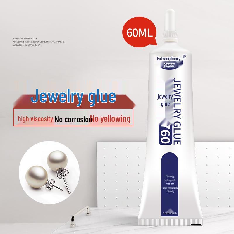Jadeklister: Klar, spårlös lim för ringar, smycken, pärlor, örhängen, bärnsten och vax.