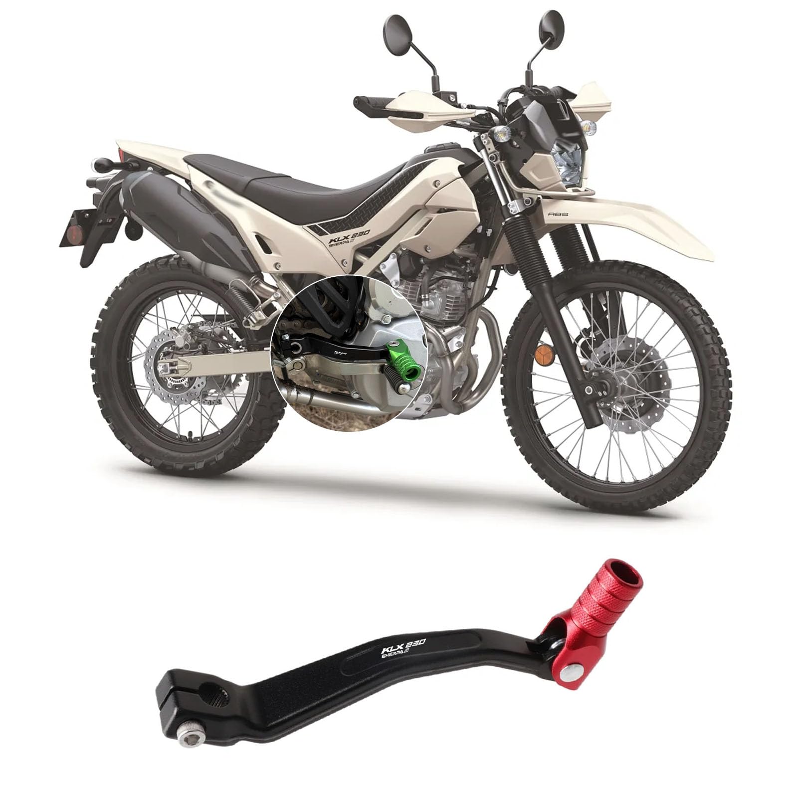 ShiBinJP Для KLX230SM KLX230 SHERPA S klx230sm klx230 sherpa s 2026 2025 Подножки
