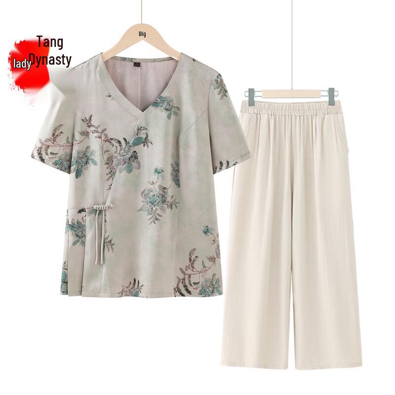 Datang Furen Women s Chinese Style Two-Piece Spring/Summer Outfit L