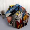 1pc Tom and Jerry Automatic Folding Umbrella - Compact 8-Rib Design, Durable Plastic & Iron1351L