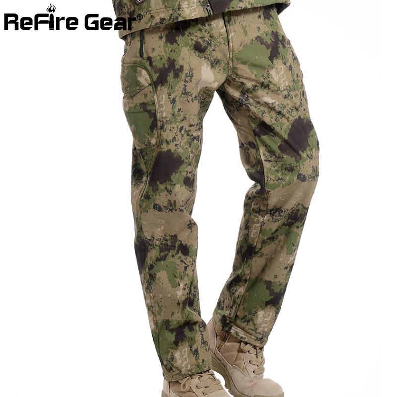 Warm Camo Army Fleece Pants 