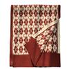 New Year's gift, scarf women's winter Korean version of versatile diamond student couple warm double-sided knitted scarf