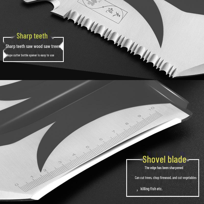 Multifunctional Folding Entrenching Tool: Manganese Steel Shovel for Outdoor, Self-Defense, Fishing, and Camping.