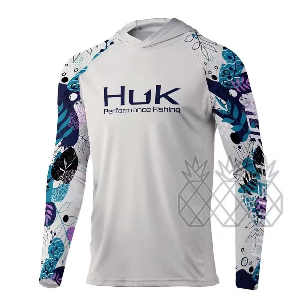 Men's and women's quick-drying clothes, sunscreen shirts, fishing suits, long-sleeved full-print T-shirts, fishing suits.