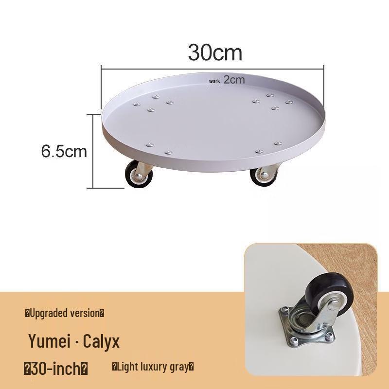 HC Mobile Resin Flower Pot Tray with Wheels
