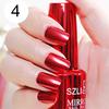 18ml Lasting Solid Color Metallic Mirror Effect Nail Art Polish Varnish Decor