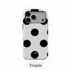 Luxury Polka Dots Phone Case for Samsung Galaxy S20 S23 S24 S25 FE Plus Ultra 4G 5G Double-layer Back Cover