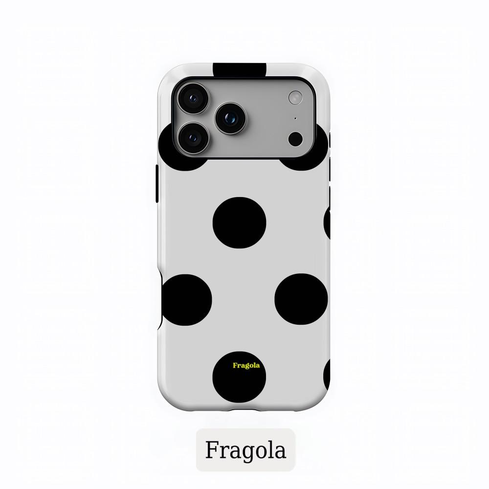 Luxury Polka Dots Phone Case for Samsung Galaxy S20 S23 S24 S25 FE Plus Ultra 4G 5G Double-layer Back Cover