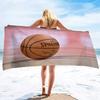 Basketball Large Beach Towel,Soft and Quick Dry Oversized Bath Soft Microfiber for Sports Girls Teens Adults Men