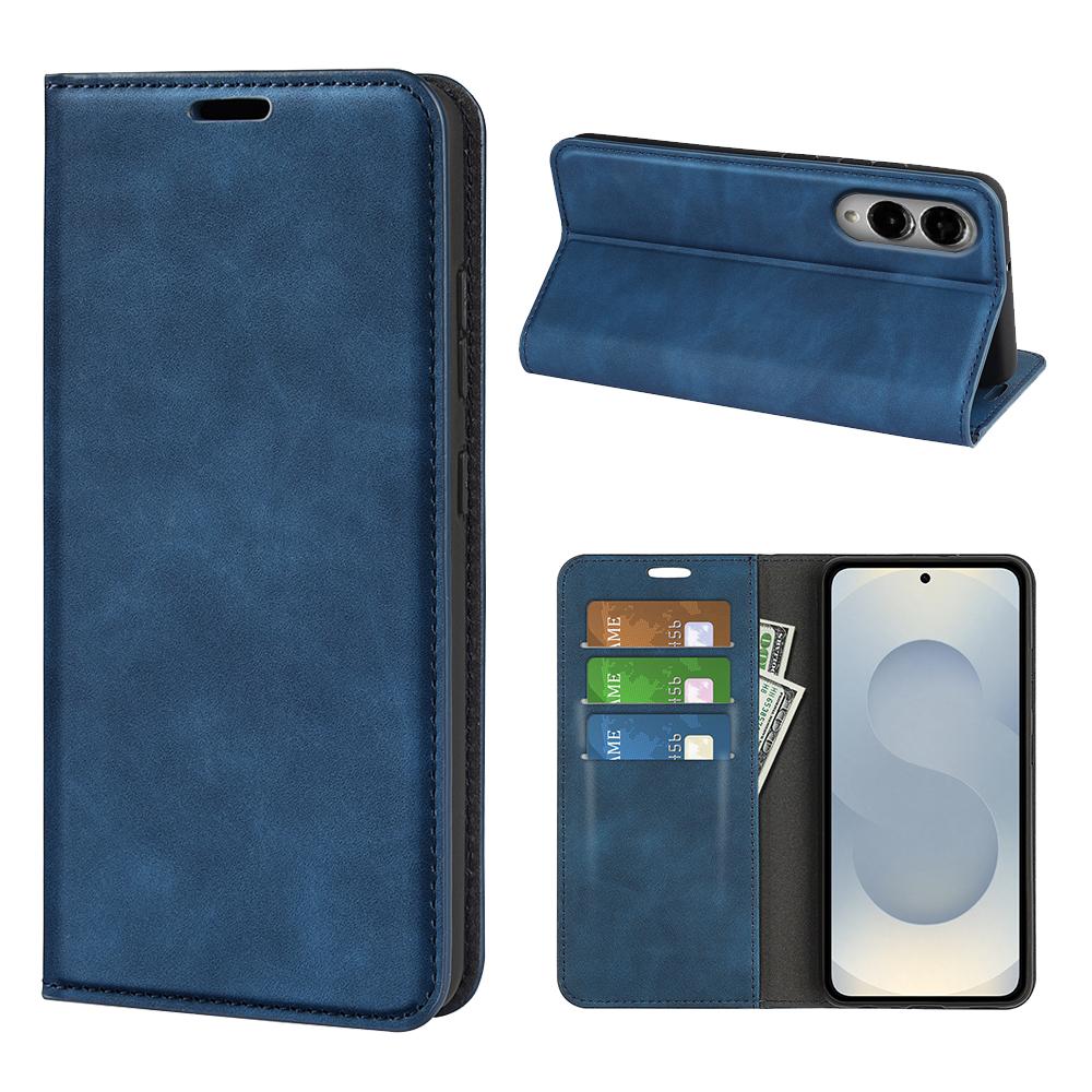 For Samsung Galaxy S25 Edge Case Skin Touch Leather Wallet Phone Cover