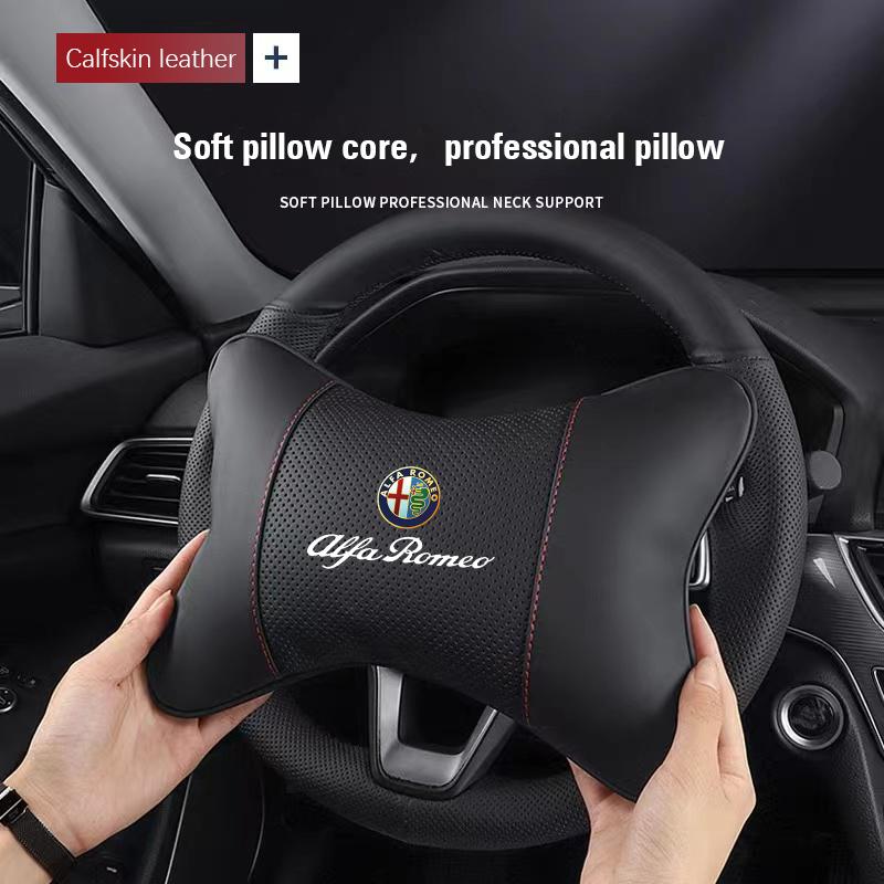 Autokopfstütze/Lendenwirbelstütze Autonackenkissen Taillenkissen Für Alfa Romeo Giulia Stelvio Giulietta 156 159 147 Mito Tonale BreraTM6