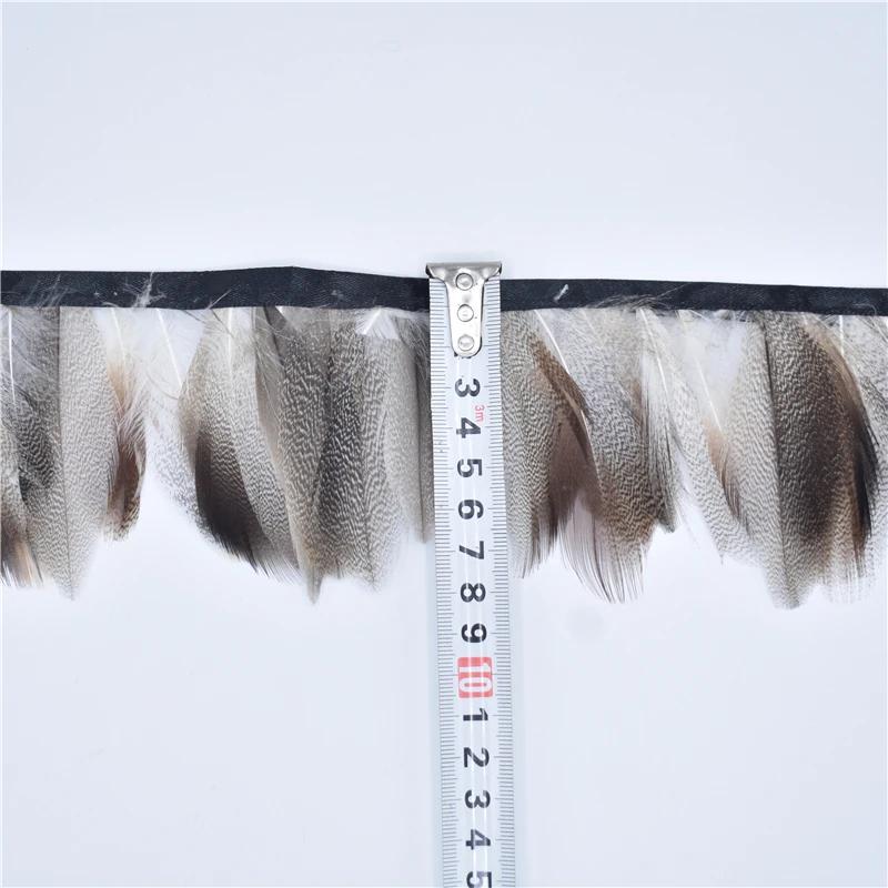 

1Meter Natural Pheasant Duck Feather Trim Fringe Ribbon Goose Feathers for Clothes Skirt Sewing Plumes Carnaval Decoration Decor