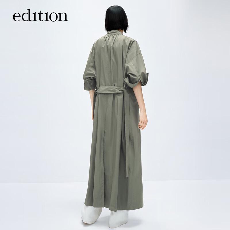 Women's Utility Trench Coat Shirt Dress