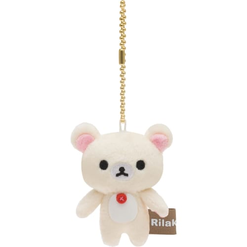 San-X Rilakkuma Mini Plush Toy Cleaner, Korilakkuma, AB17702, H6.5 x W5.5 x D2.5cm
