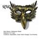 Einzigartige geflügelte Maske Halloween Adler Halbgesichtsmaske, Vintage Gold Dekorativ Party Maskenball Gothic Cosplay Requisiten Goldener Vogel