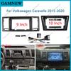 9 10 Inch Car Frame Fascia Adapter Canbus Box Decoder Android Radio Dash Fitting Panel Kit For Volkswagen Caravelle 2015-2020