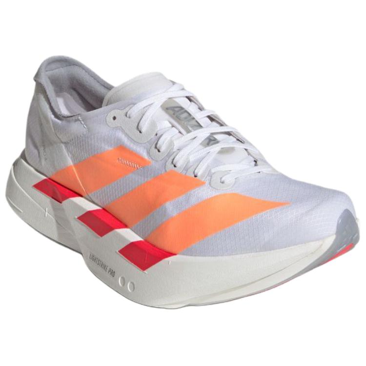 Adidas Adizero Adios Pro 4 Support Rebound Racing Running Shoes Women's White Orange JR7087