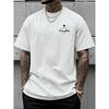 European Size Men's Drop-shoulder T-shirt, "Favorite Daughter" Double-sided Print Loose-fit Tee, New Trendy Style Men's Clothing