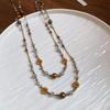 Collar Clavícula de Conchas Marinas y Cuentas Estilo Bohemio Étnico Vacacional, Lujo Ligero.