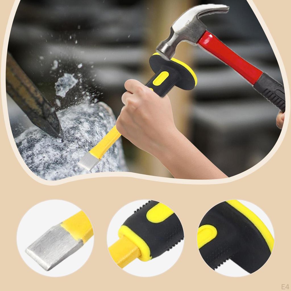Masonry and Rock Tool High Hardness Multifunctional Manual Flat Chisel for Mortar Concrete