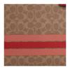 Coach Exclusive 33 Color Block Stripe Design Coated Canvas Tote Bag Women tote bags Gold Bronze CAL86-IMTAM
