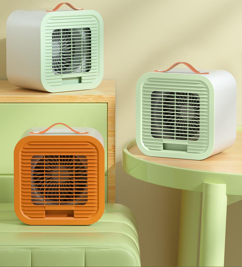 Portable USB Air Conditioner: Ice Water-Cooled, 3-Speed Fan for Office & Desktop Use