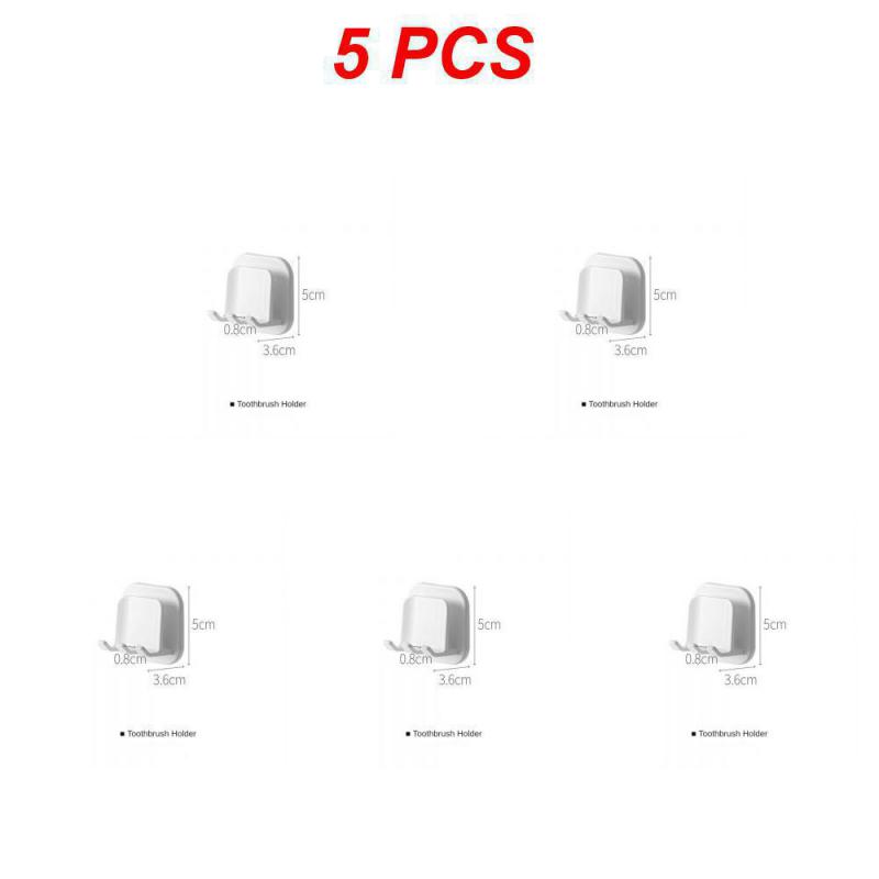 Toothbrush Stand Rack Organizer Electric Toothbrush Wall-Mounted Holder Space Saving Toothpaste Holders Bathroom Accessories