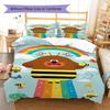 Biancheria da letto con motivo Hey Duggee, Set piumone Copripiumino Federa Regalo di compleanno per la casa(1 * copripiumino + 2 * federa, senza nucleo)