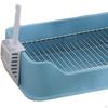 Dog Litter Pan Cage Pee Tray Bunny Bedpan with Scoop Potty for Ferrets