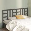 VidaXL Headboard Grey 206x4x100 Cm Solid Pine Wood 817862