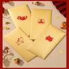 6Pcs Happy Birthday Red Envelope Hot Stamping Creative Red Pocket Red Pocket For Lucky Money Birthday Wedding Red Gift Envelopes