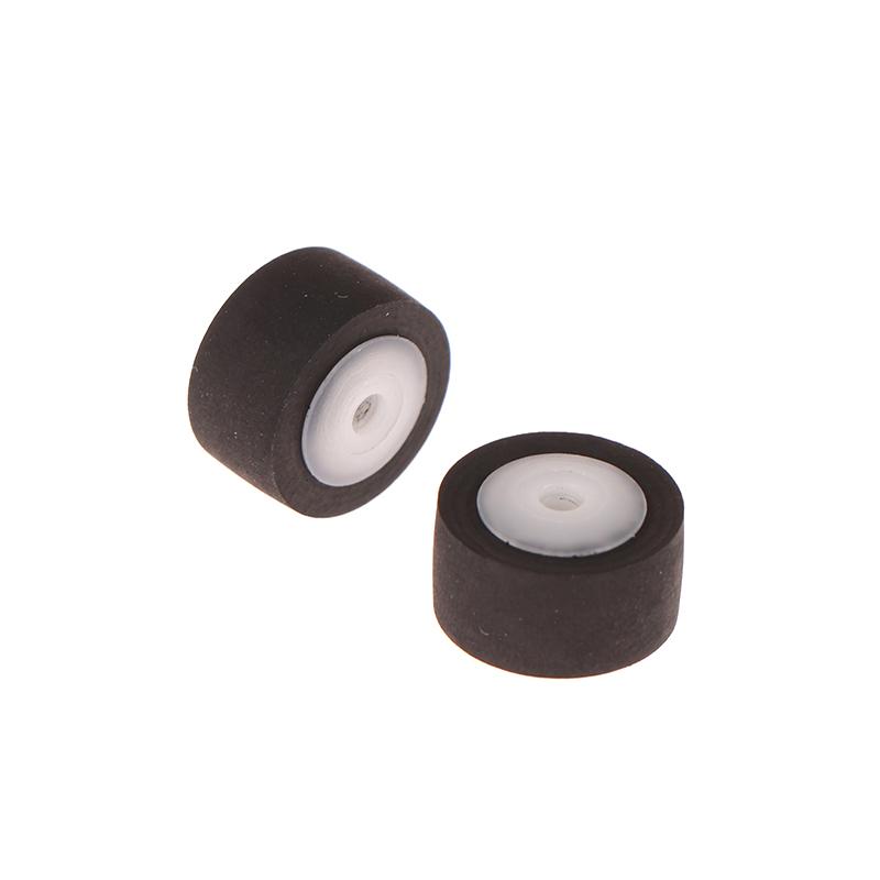 2Pcs 13X8.3X6.5X2Mm Car Press Belt Cartridge Audio Radio Tape Recorder Movement Rubber Pinch Roller Stereo Cassette Deck Wheel