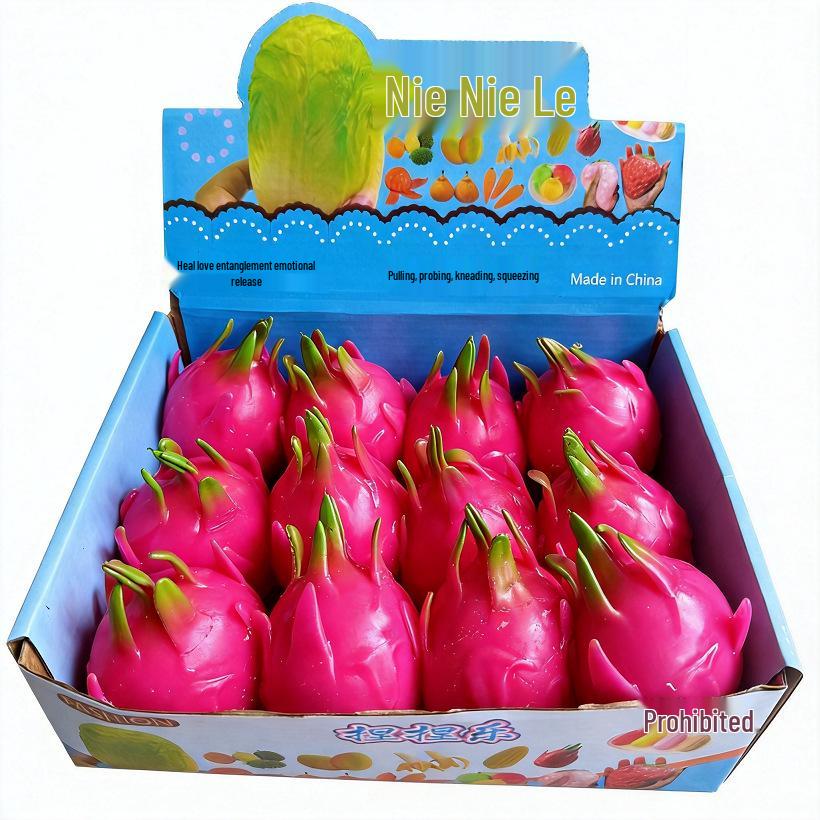 Pitaya Stress Relief Squeeze Toy - Fun and Rebounding Decompression Toy