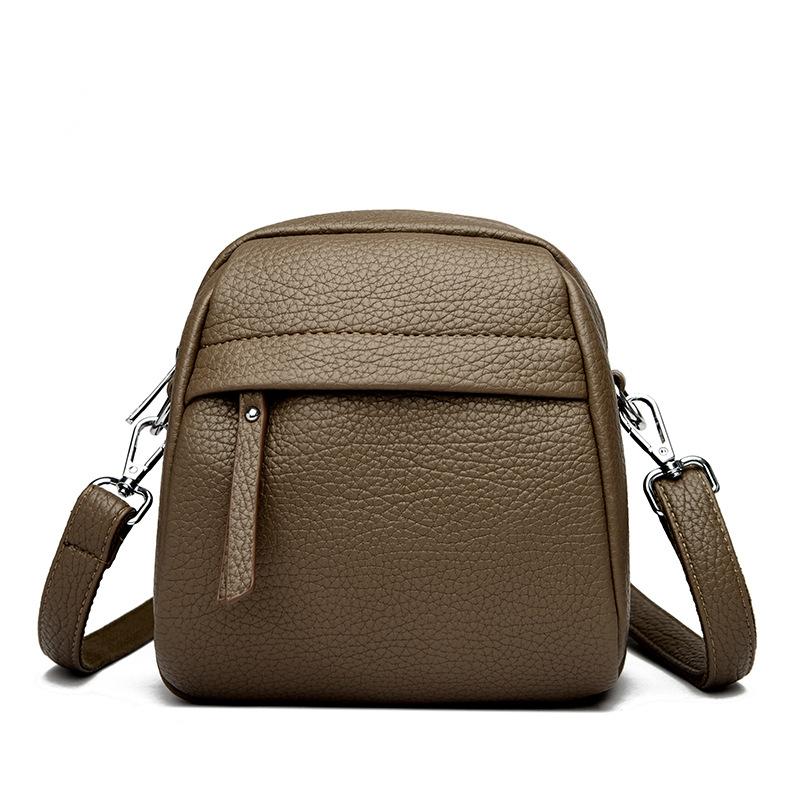 

Универсальная и модная сумка через плечо из мягкой кожи для мам среднего возраста