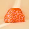 Knitted bag, striped clutch bag, women's flying woven clouds, versatile temperament, portable cosmetic bag, large capacity