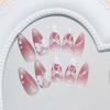 Dreidimensionales Katzenaugen-Eiswachs-Linien-Schleifen-Französisches Rouge-Süßes Mädchen-Maniküre 24 Stück