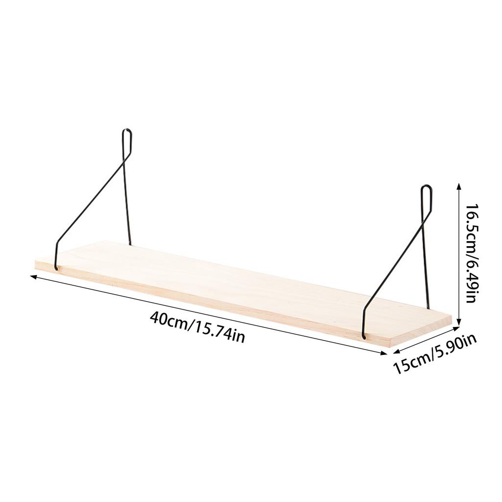 Wooden Display Shelf Hanging Floating Shelves for Home Decor Wall Mounted Storage Shelves for Bathroom Living Room Bedroom Gifts