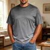 Men's Big Size Comfortable Breathable Casual Loose Fit T Shirt Top Soft Fabric Short Sleeve Crew Neck Tee for Everyday Wear