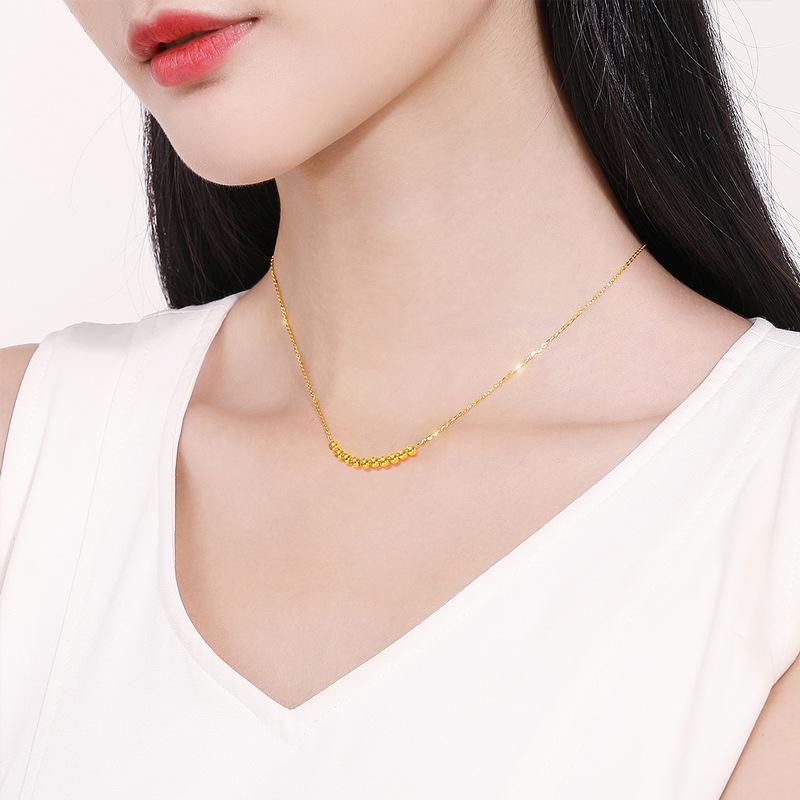 S925 Sterling Silver Women's Tenfold Perfection Necklace - Light Luxury, Niche Design, Luck-Turning Smile, Simple Strong Collarbone Chain