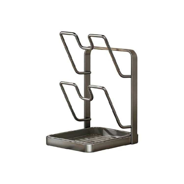 Suction Cup Mounted Pot Lid Stand for Easy Installation on Tile or Glass with White Aesthetic Appeal A 1100₽