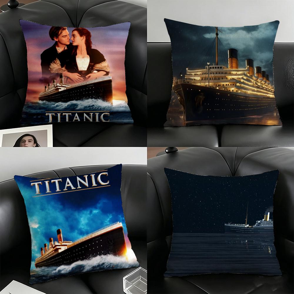 Ttitanics Moive Pillow Case Linen Pillow Covers Cover For Couch Living Room Bench Patio Floor Linen Home Decor