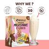 Bevzilla Assorted Instant Milkshake 10 Cubes Pack with Organic Date Palm Jaggery, Zero Refined Sugar, No Preservatives, Drop Stir & Enjoy