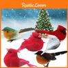 12x Clip On Christmas Robins Festive Xmas Tree Bird Decoration Animal Ornament